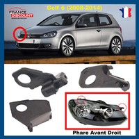 Pfote Festsetzung Scheinwerfer Vorne Rechts Nuckel FüR VW Golf 6 - 5K0998226