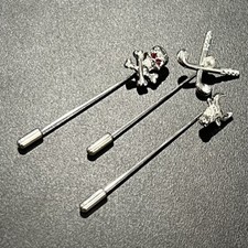 3 Pieces Lapel Pin Set Fancy Men Suit Brooches