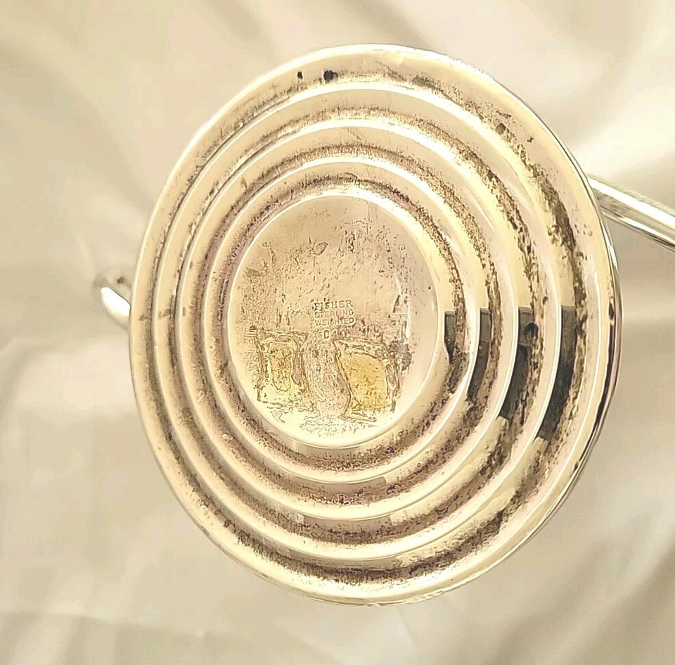 Vintage Fisher Sterling Silver Candlestick Pair C40 ThreeLight eBay