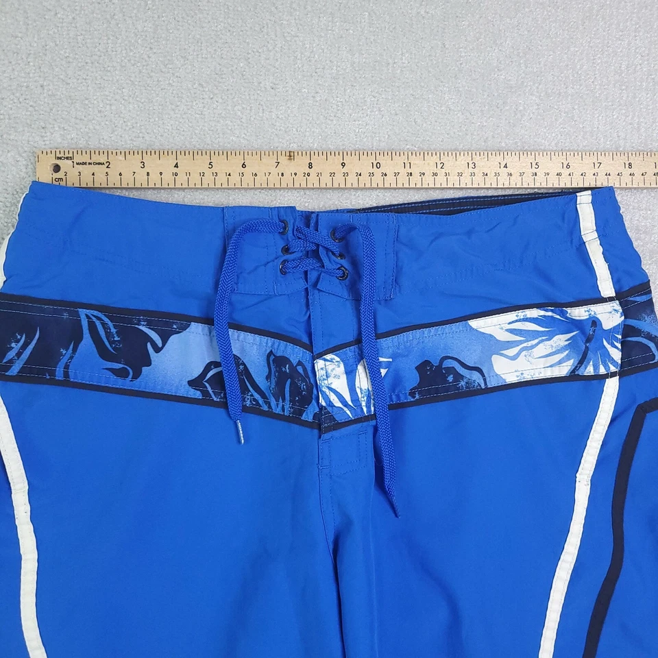 Bañador Speedo Para Hombre Mediano Azul Estampado Hawaiano Cuerda VER FOTOS Foto 3 de 4