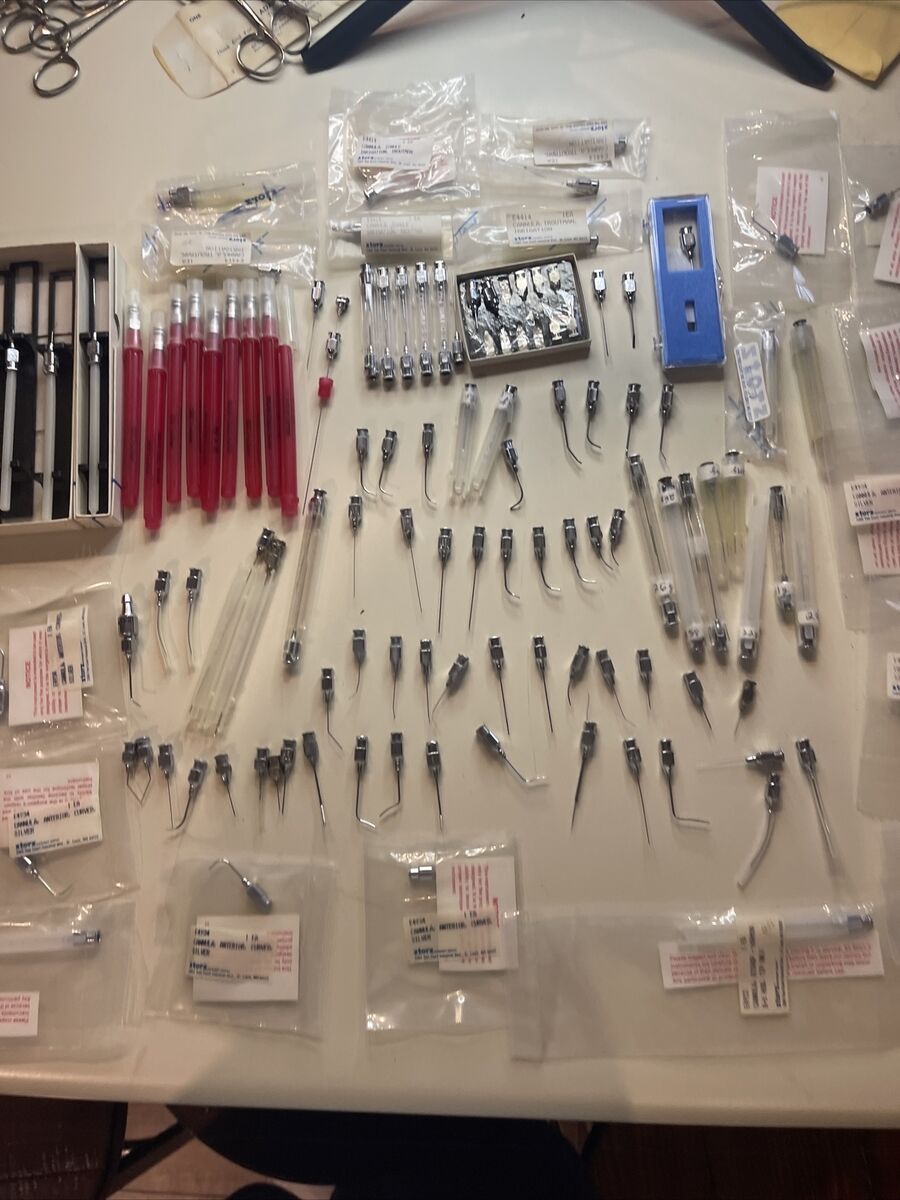 Huge lot Vintage Storz BD Yale Needles Cannula Needle Huge lot Vintage Storz BD Yale Needles Cannula Needle