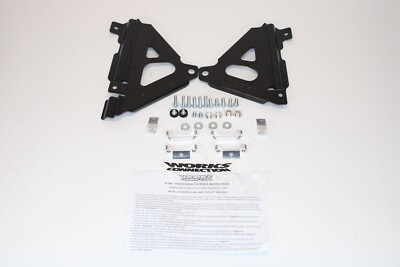 Works Connection Factory Edition Aluminum Radiator Braces Black-18-B300