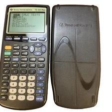 Texas Instruments TI-83 Plus Graphing Calculator - Tested and Working- w/case.