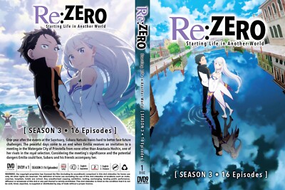 Re:Zero -Starting Life in Another World (Season 3) ~ English Audio ~ Anime DVD