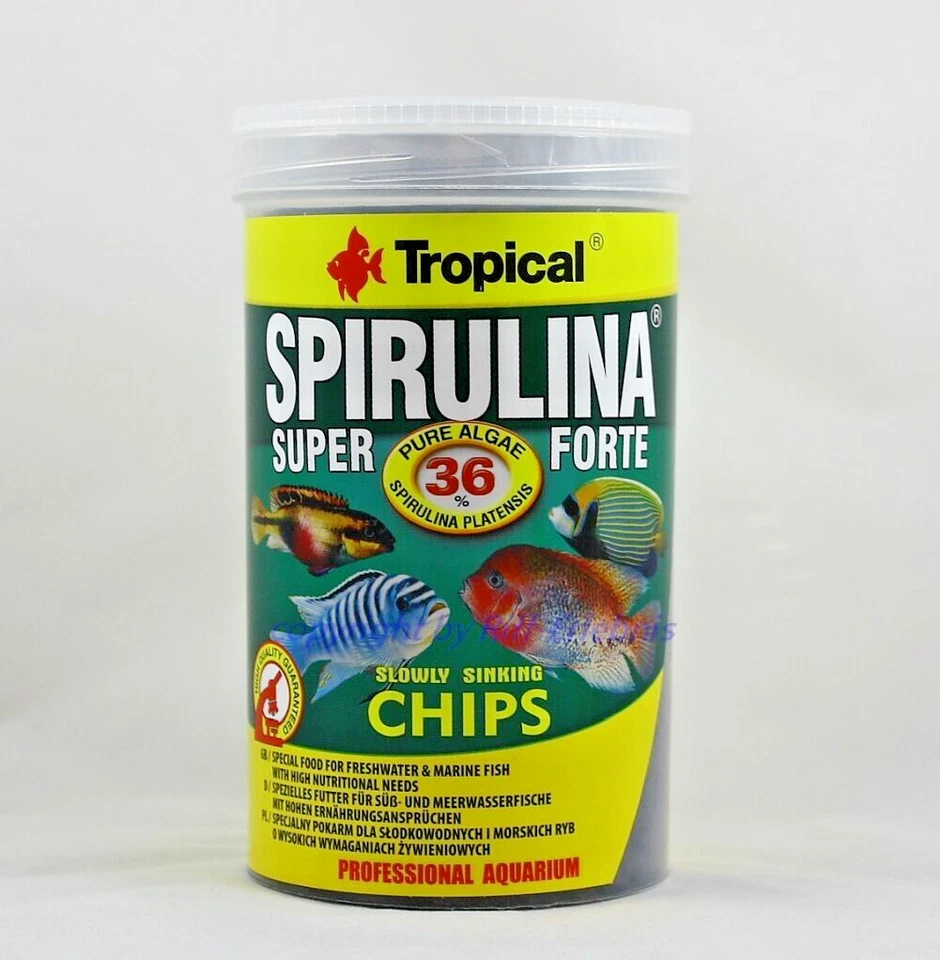 Spirulina Super Forte Chips Tropical 1000ml für Süß- und Meerwasser 32,99€/L
