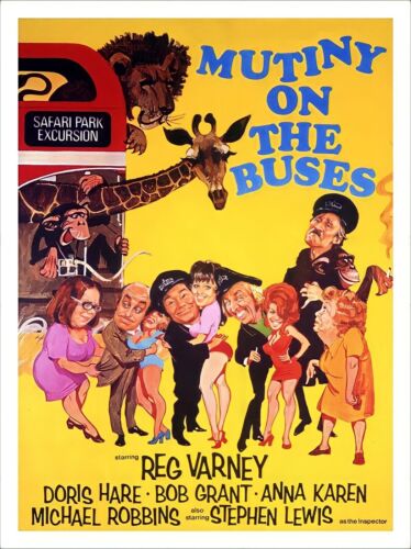 Mutiny On The Buses Vintage TV Show Art Poster  A4 A3 A2 Sizes No 0003 - Picture 1 of 2