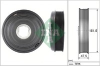 544 0136 10 Ina Riemenscheibe, Kurbelwelle FüR ,Nissan,Opel,Renault,Vauxhall
