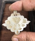 COLGANTE DE JADE NEFRITA 100% NATURAL TAKTI HALDLI MUGHAL ANTIGUO SIGLO XVIII ANTIGUO