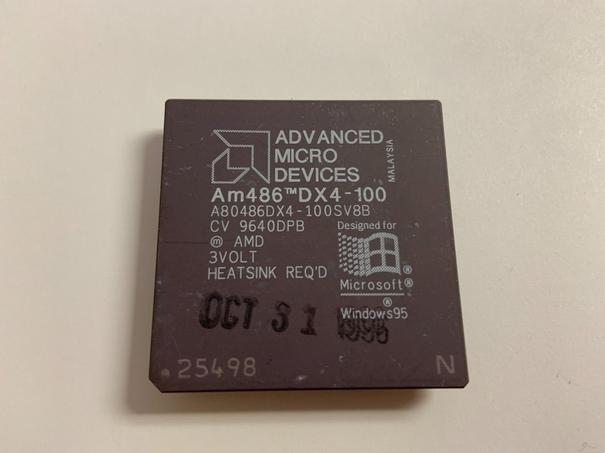 金ありIntel 486 DX2 & AMD Am486 DX4 CPUセット Vintage AMD AM486 DX4-100SV8B CPU Processor | eBay