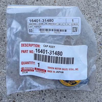Lexus Radiator Cap Sub 16401-31480 OEM TOYOTA LEXUS RADIATOR CAP SUB ASSEMBLY 2002-2017 MANY ...