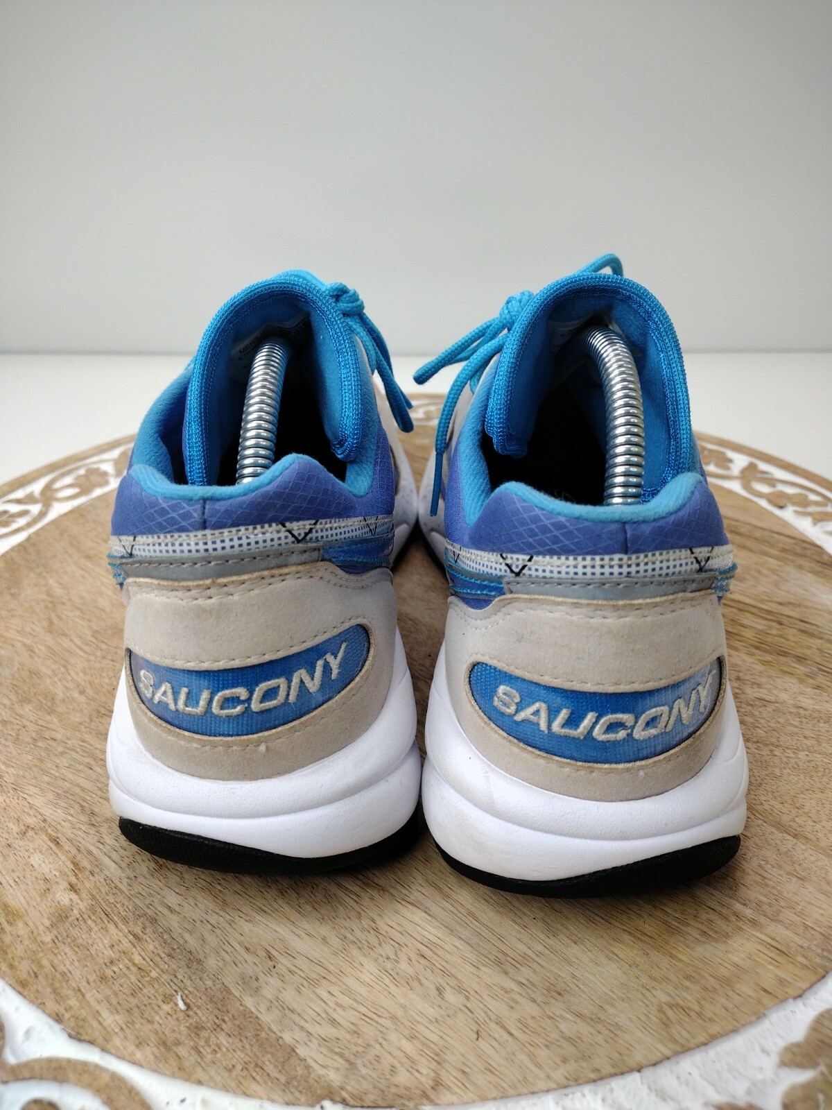Saucony Aya Shoes S70460-2 in Blue & White Men's Size 7.5 thumbnail 4