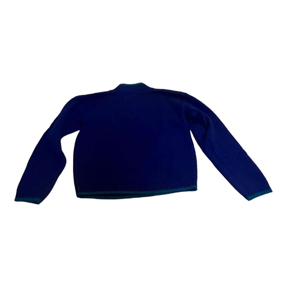 Suéter tejido azul náutico vela Good Lad of Philadelphia vintage para niños talla M Foto 2 de 4