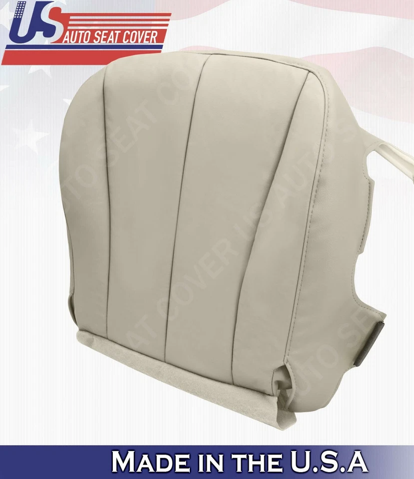 Fundas de asiento de cuero sintético para conductor pasajero Toyota Camry 2007-2011 color tostado Foto 2 de 4