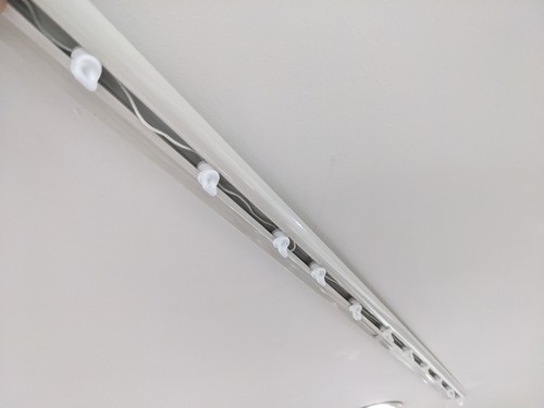 Discreet Thin Hidden WAVE Curtain Rail Track LONG LENGTHS COMPLETE UP TO 4.5M - Picture 1 of 16