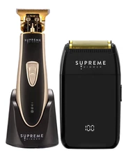 Supreme Trimmer T-Shaper & Crunch Lite Shaver Kit | ST5210 Gold & STF600 Black