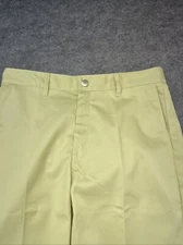 Elwood Petrol Mens Chino Twill Pants Medium 33x31 Button Zipper Pants
