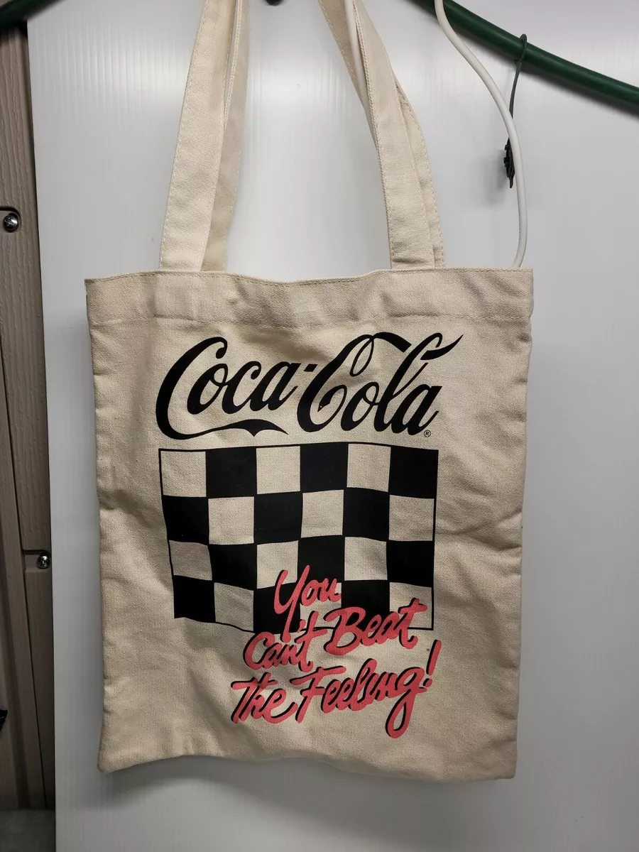 Coca Cola Tote Bag You Can't Beat The Feeling Carry Strap
