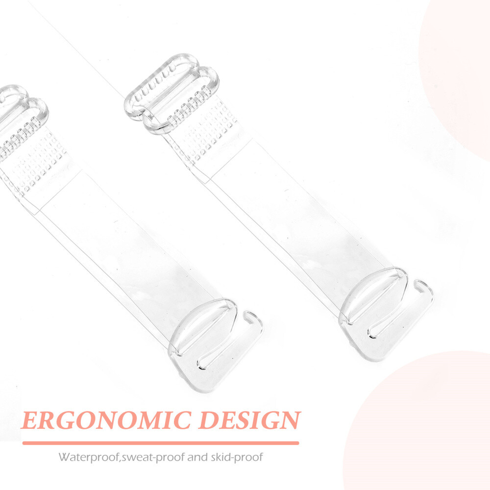 10 Pairs Underwear Bra Strap Bra Elastic Strap Transparent Adjustable