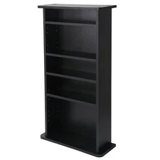 Book Shelf Storage Cabinet CD DVD Media Adjustable 5 Layers Customized Display
