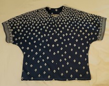 Vintage retro Trissi shirt Blouse Women s Large B4