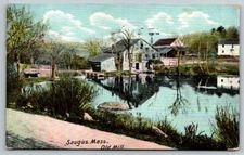 1909  Saugus  Massachusetts  Old Mill  Postcard
