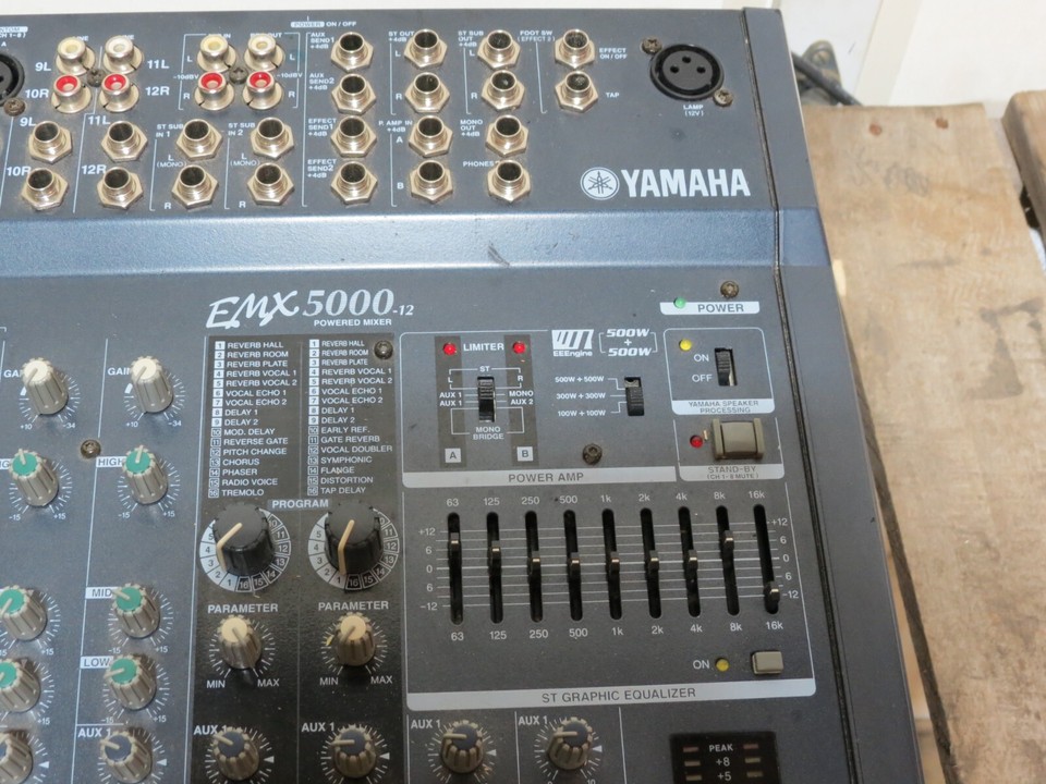 Yamaha EMX 500012; 12 Channel Powered Mixer w/effects eBay