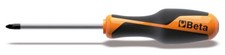 Image of Beta Screwdriver for Cross Head Phillips Screws PH2 6mm 100mm Length - BetaGRIP