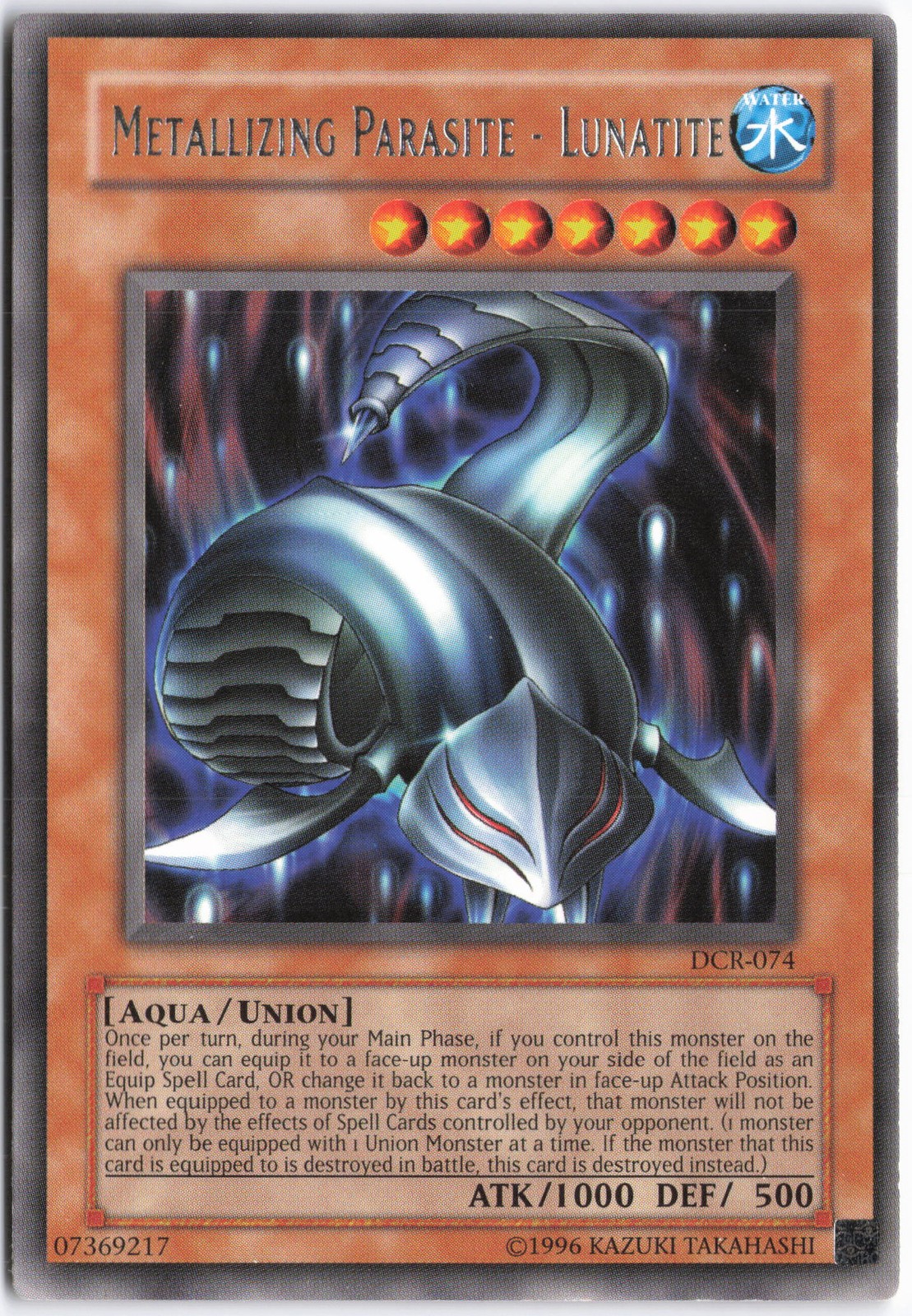 Metallizing Parasite - Lunatite DCR-074 YuGiOh Dark Crisis trading card — raw and PSA graded price guide