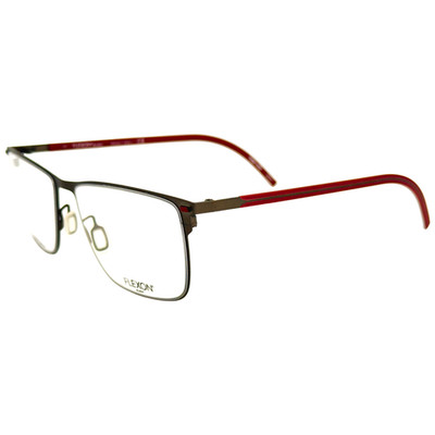 Flexon B2077 Mens Metal Eyeglass Frame 035 Graphite 55-17 Flexible Titanium
