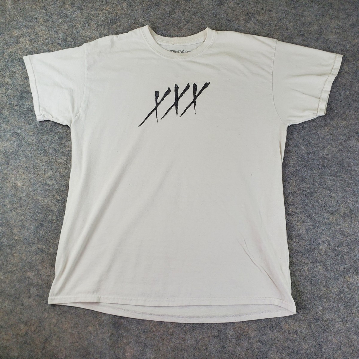 XXXtentacion Shirt Men Large White Crew Neck Short Sleeve Graphic