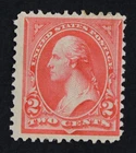 CKStamps: US Stamps Collection Scott#251 2c Washington Mint HR OG Small Thin