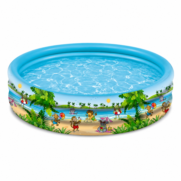 Planschbecken Summer Friends 150X25Cm Kinderpool Aufblasbar 3 Ring Happy People-image