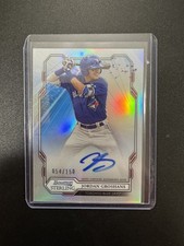 Jordan Groshans 2019 Bowman Sterling Prospect Auto Refractor /150 Blue Jays