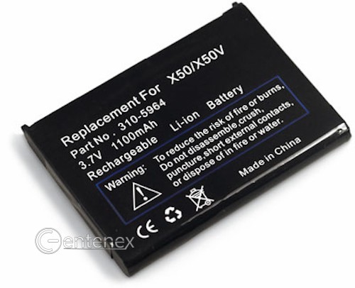 3x - 1100mAh 3.7V Li-ion Battery For Dell Axim X50,X50v,X51,X51v Pocket PC