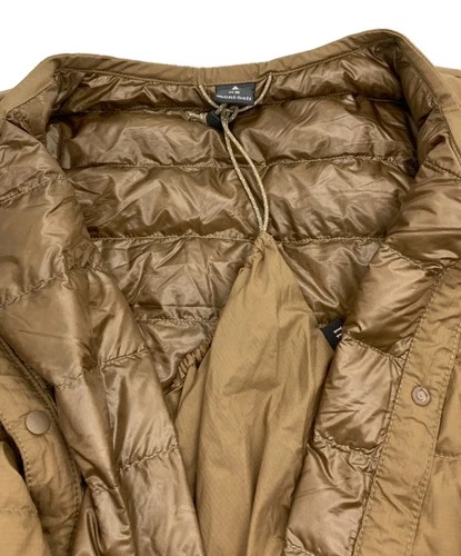 Montbell Superior Down Round Neck Button Jacket Men's Size XS Brown image 5