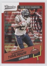 2021 Classics Legends Timeless Tributes Red 67/75 LaDainian Tomlinson HOF 7m3
