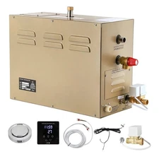 CGOLDENWALL 9KW Commercial Self-Draining Steam Generator Shower System Home...