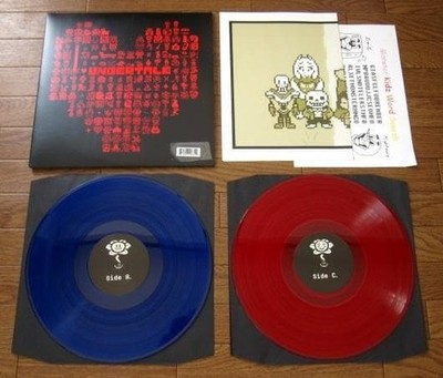 Undertale Original Soundtrack Vinyl Red Blue Limited Edition Record from japan