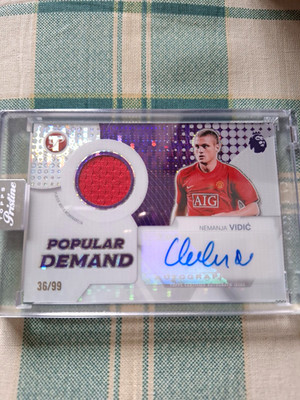 2025-26 Topps Pristine Nemanja Vidic Popular Demand Patch Auto /99 Man United