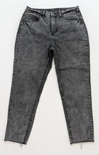 Stitch Star Women's Jeans Size 12 Gray Acid Wash Skinny Cut-Off Ankle
