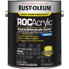 Rust-Oleum 314387 Acrylic Enamel Coating, Black, 1 Gal.