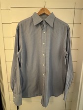 Tom Ford Mens Gingham Slim Fit Button Down French Cuffs - Mens Size 43/17