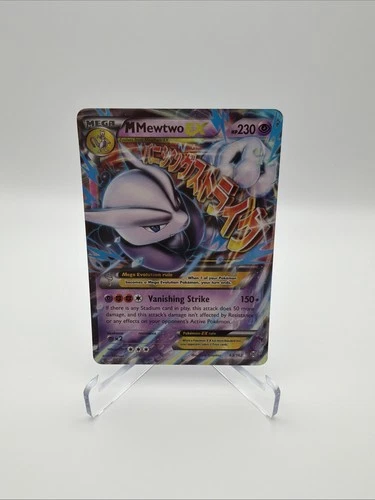 M Mewtwo EX 63/162 Mega Ultra Rare XY BreakThrough Pokemon TCG Card  Mint