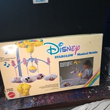 Vintage Disney 1989 STARGLOW Musical Crib Mobile.