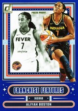 2025 Panini Donruss WNBA Franchise Features Press Proof Blue Aliyah Boston #12