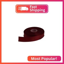 DXEUD Solid Grosgrain Ribbon 25 Yard Each Roll 100 Polyester Woven Edge 1", Da