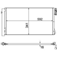 Kondensator, Klimaanlage Mahle AC 414 001S