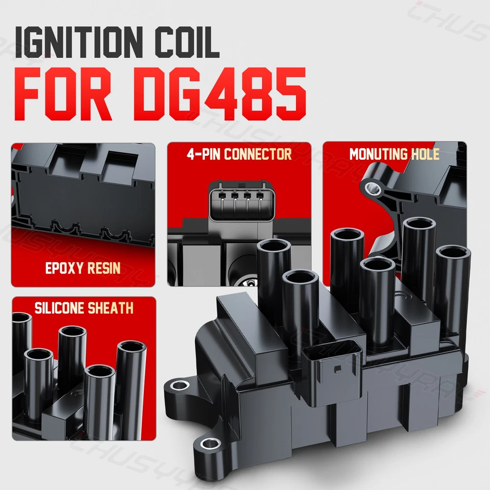 1 件装点火线圈 DG532 适用于 2001 - 2002 年福特 E-150 Econoline Club Wagon — 第 4/4 张图片