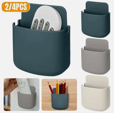 Wall Mounted Storage Box Remote Control Storage Case TV Mobile Phone Plug Holder