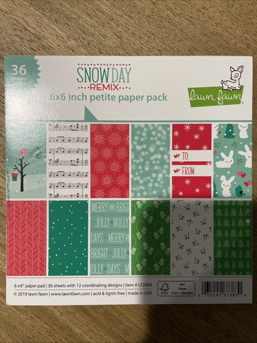 Lawn Fawn SPIFFIER SPECKLES Petite 6x6 Cardstock Paper Pad LF3207